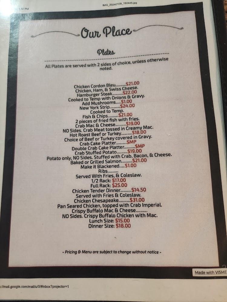 Bottom of the Hill Bar and Grill Menu image 3